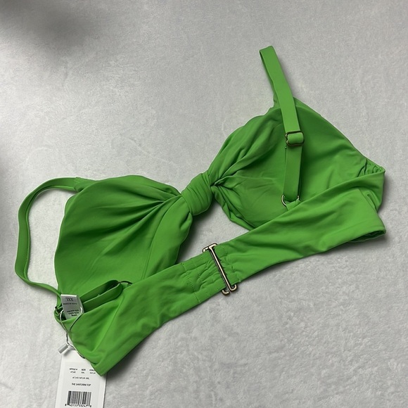 NWT Andie XXL Green NPLM The Santorini Knot Tie Bikini Bathing Suit Top - Picture 4 of 13